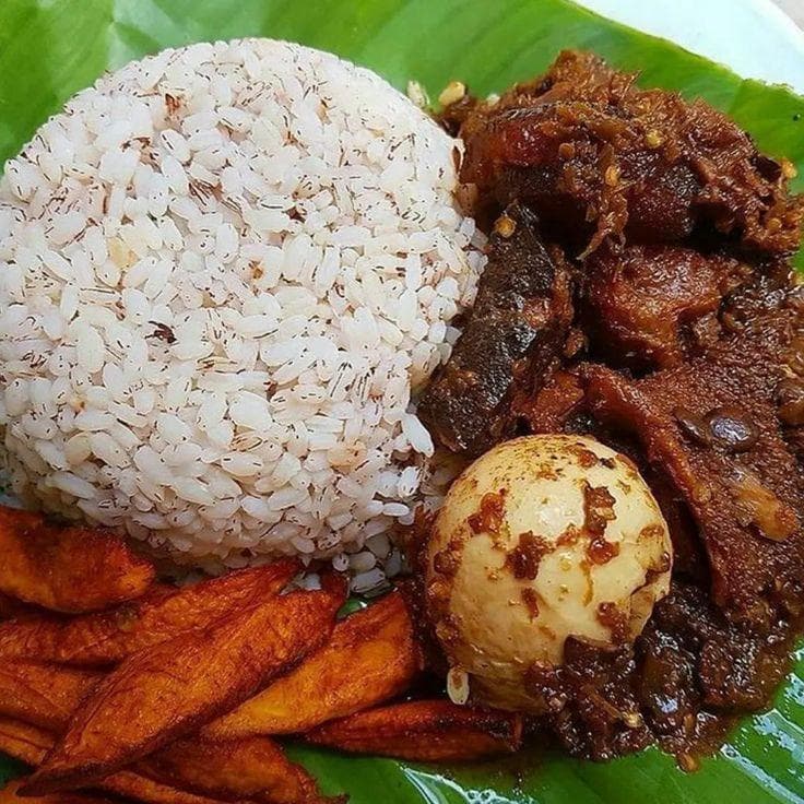 Ofada Rice & Sauce